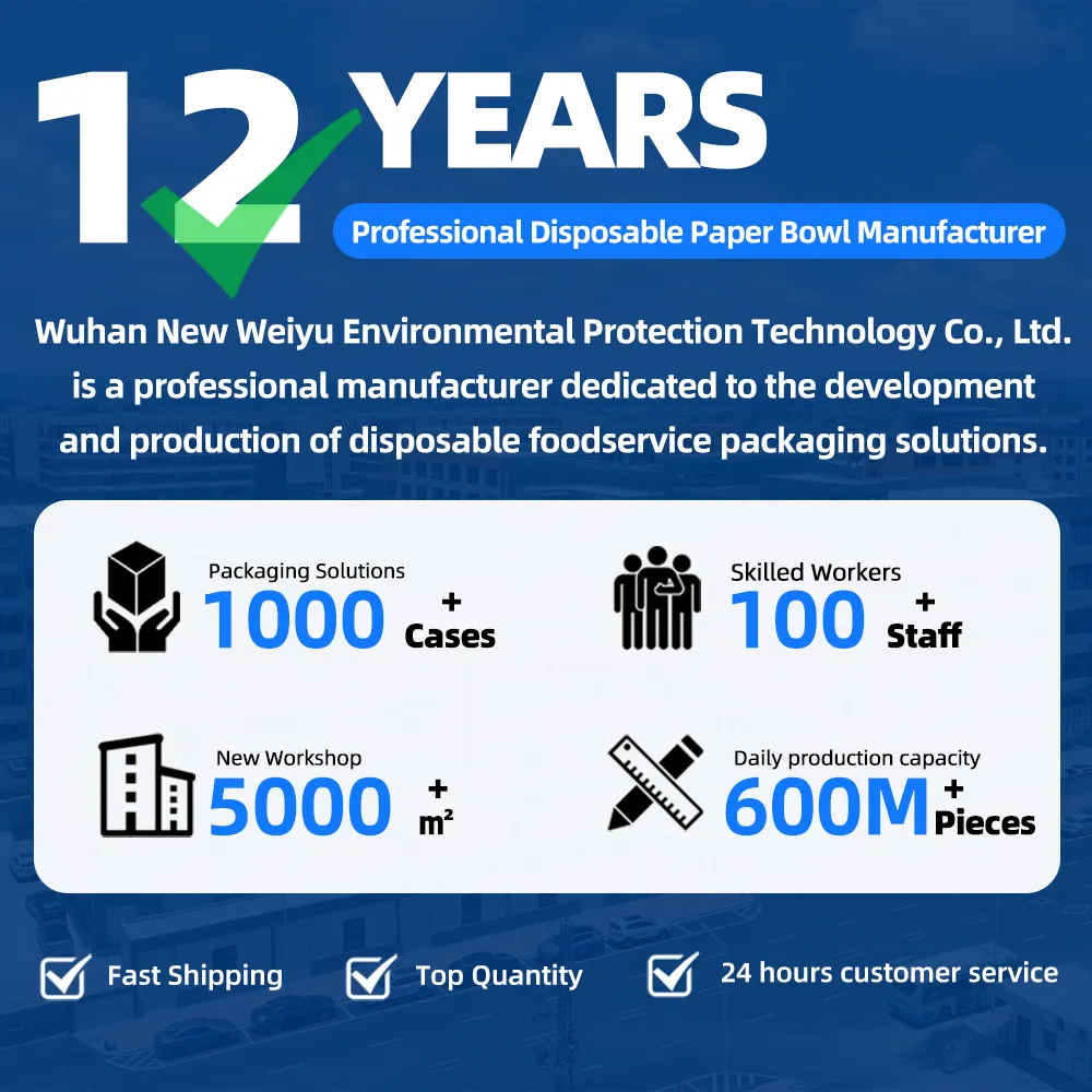 professional disposable paper bowl manufacturer with 12 years production experience